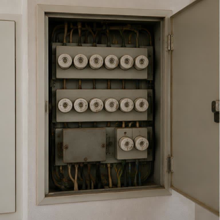 Äldre proppcentral före byte
