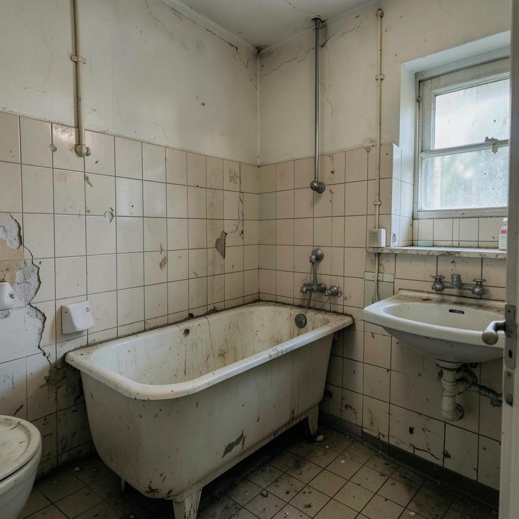 Badrum före renovering