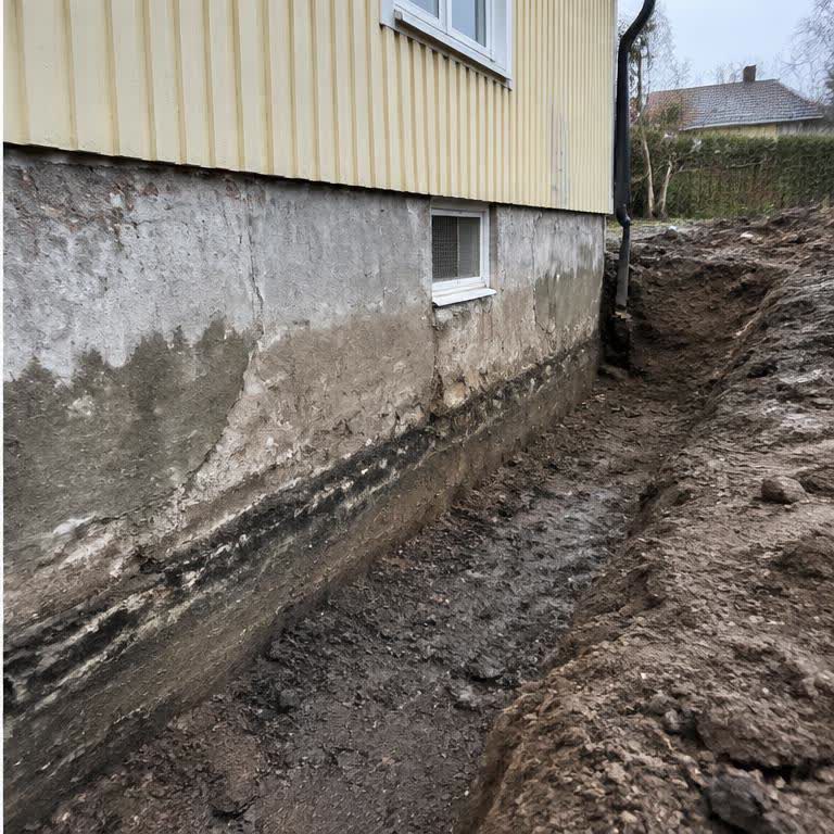 Husgrund före dränering